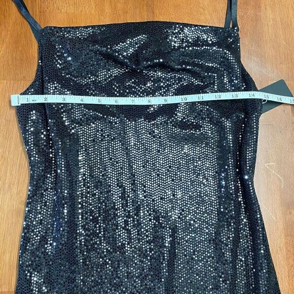 Bebe black sequins dress made in the USA - Picture 6 of 13
